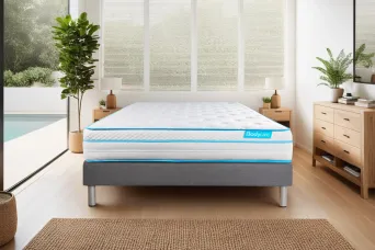 Matelas 140x200 cm Mémoire de forme et Micro ressorts ensachés - BodyMax