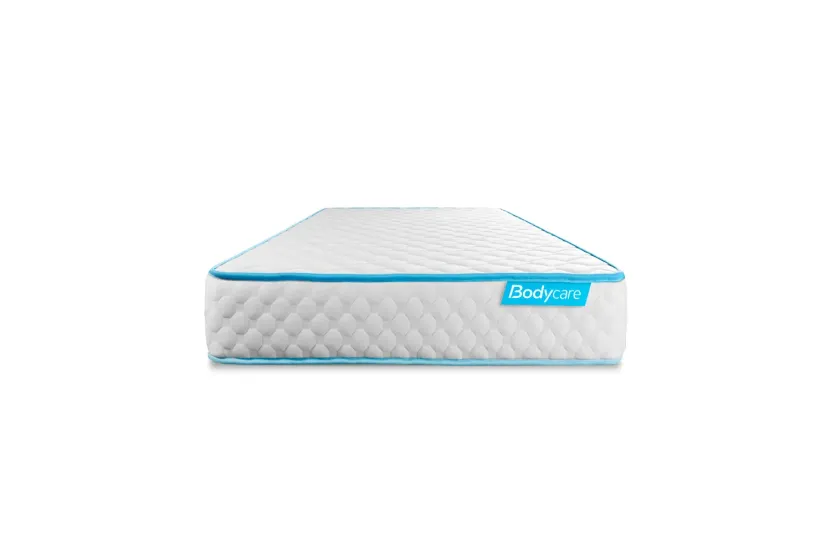 Ensemble Matelas Sommier 90x200 cm - Sommier Gris (déjà monté) - Bodyone