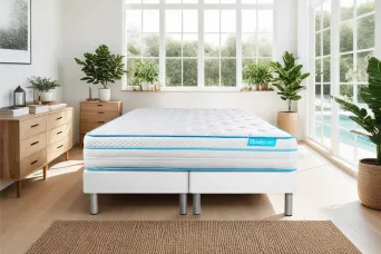 Matelas 160x200 cm Ressorts ensachés et Mémoire de forme - BodyZone+