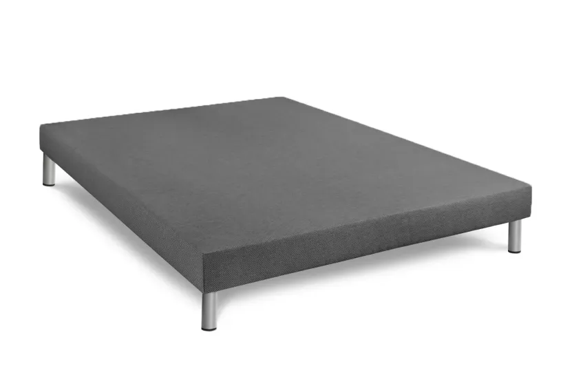 Ensemble Matelas Sommier 140x200 cm - Sommier Gris (déjà monté) - Bodyform