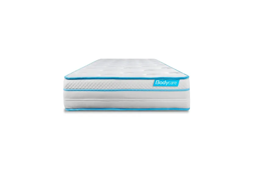 Ensemble Matelas Sommier 90x200 cm - Sommier Blanc (déjà monté) - Bodyzone+