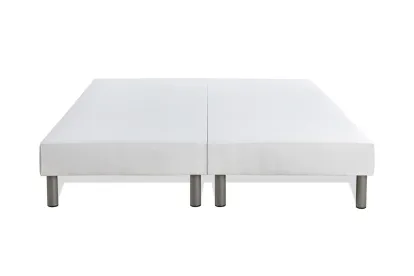 Pack lit complet 160x200 cm - Matelas + 2 Sommiers Blancs + 2 oreillers + Couette - Perform