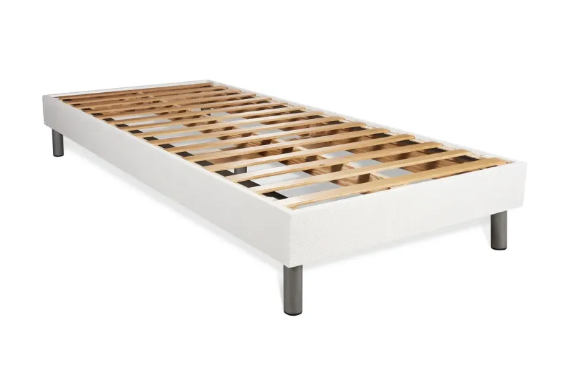 Ensemble Matelas Sommier 90x200 cm - Sommier Blanc (en kit) - BodyFit