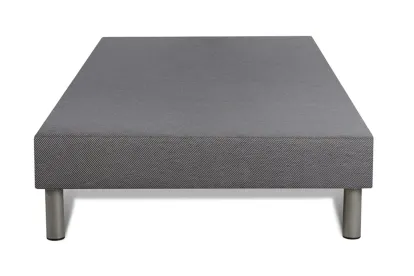 Ensemble Matelas Sommier 90x200 cm - Sommier Gris (déjà monté) - Biocare